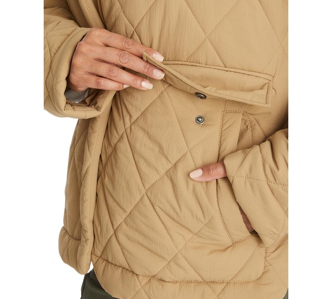 Women's High-Low Quilted Outdoor Puffer