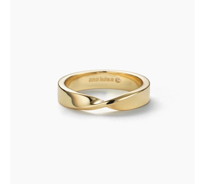 - Gold Band Ring - Eliora