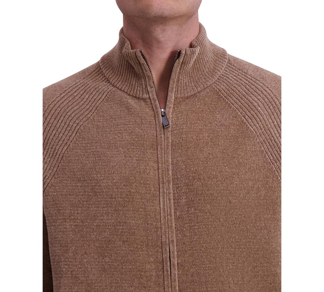 Men's Chenille Full Zip Sweater