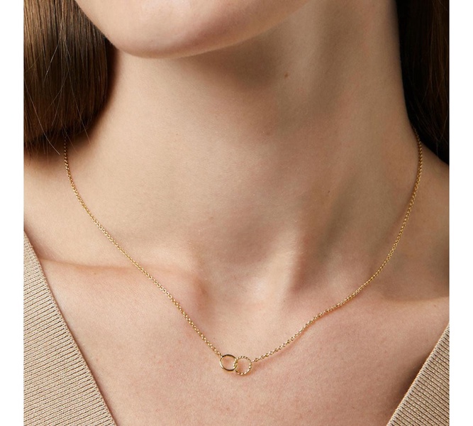 Interlocking Circles Necklace - Sam