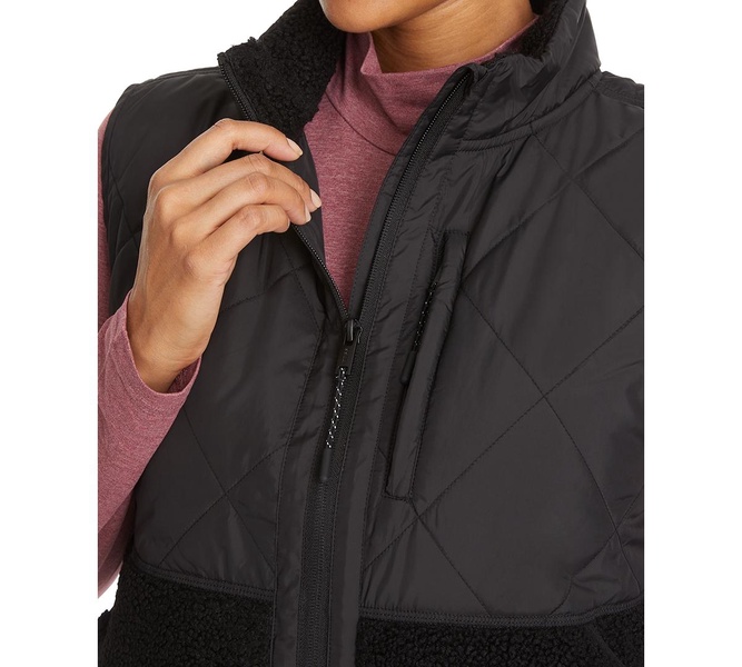Women's Mixed-Media Zip-Front Campfire Vest
