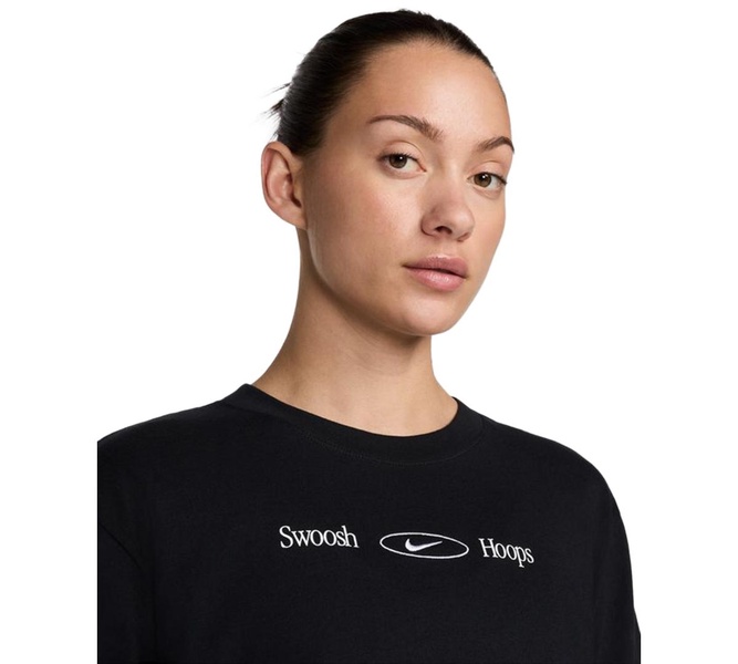 Women's Cotton Graphic Crewneck Long-Sleeve T-Shirt