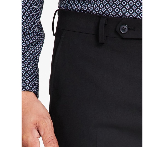 Men's Slim-Fit Stretch Solid Suit Pants, Created for Macy's 