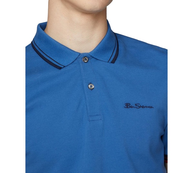 Men's Signature Tipped Short-Sleeve Polo Shirt