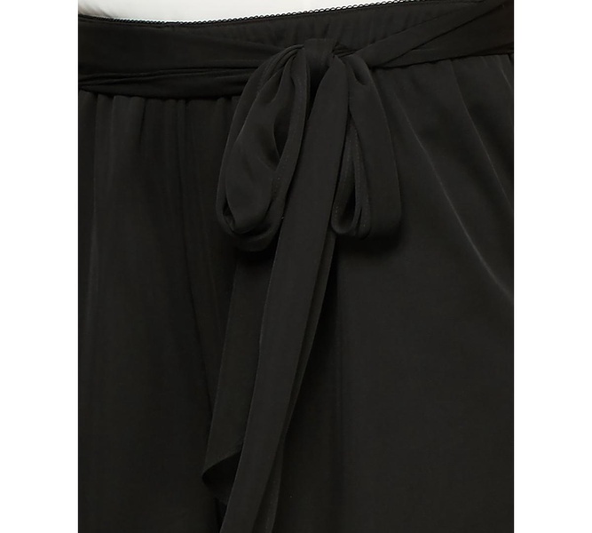 Women's Sash-Belt Wide-Leg Pants