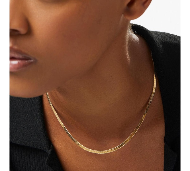 Herringbone Chain Necklace - Ina