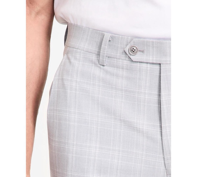 Men's Slim-Fit Plaid Suit Pants, Created for Macy's