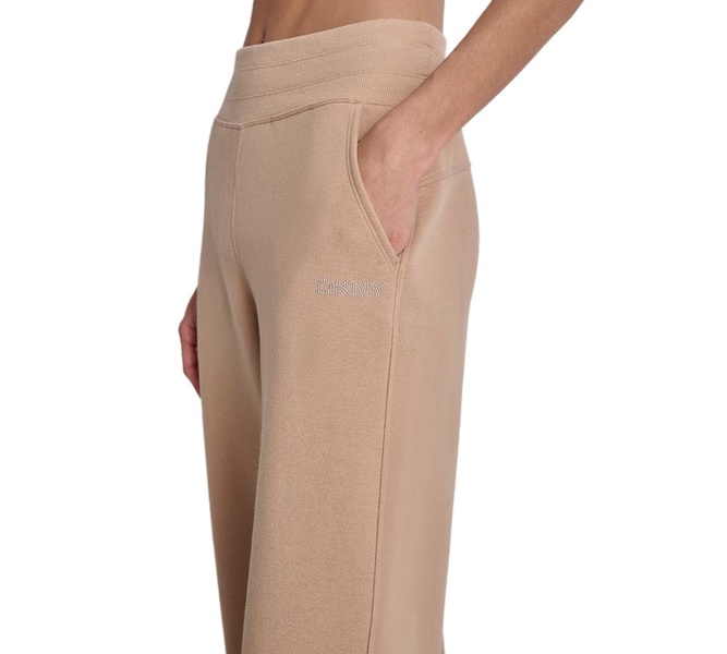 Sport Women's Mini-Stud-Logo Wide-Leg Fleece Sweatpants