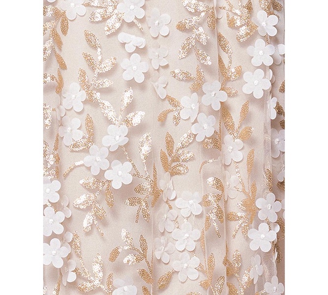 Women's Sequin Embellished V-Neck Sleeveless Gown