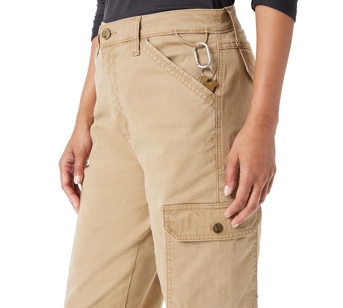 Women's High-Rise Slim-Leg Cargo Pants