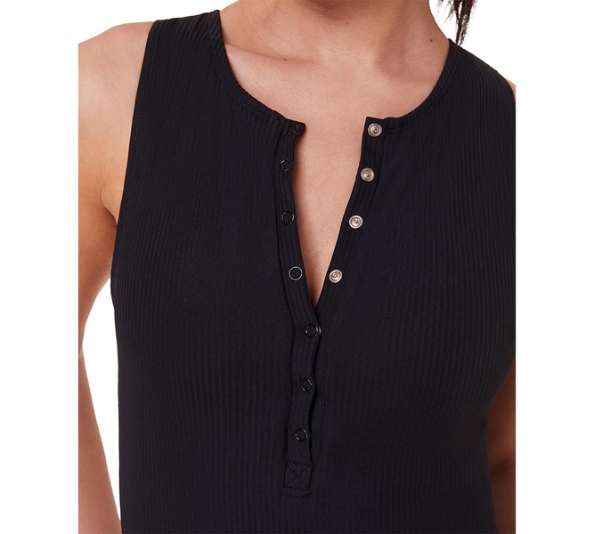 Women's Malibu Adjustible Snap-Front High Neck Ribbed One-Piece Swimsuit