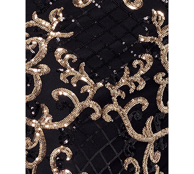 Women's Sequin Embellished Sleeveless Gown