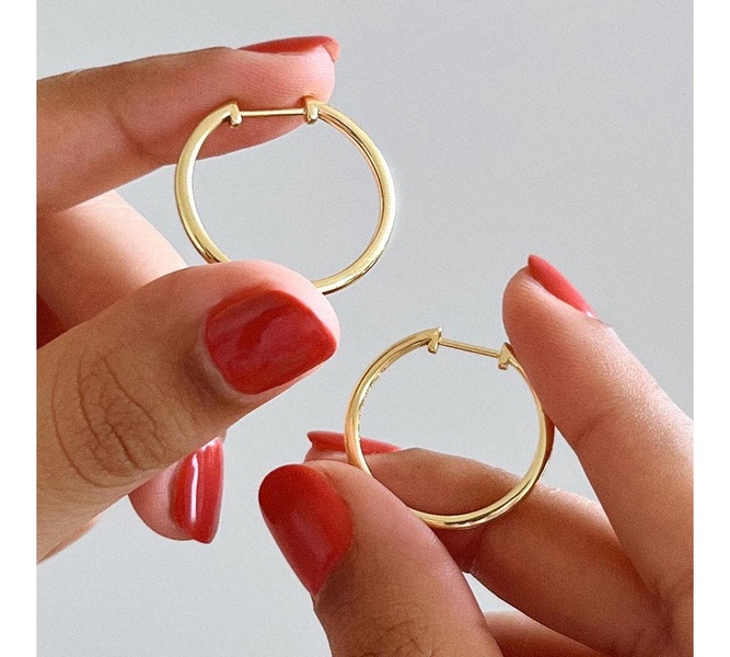 Medium Slim Endless Hoops - Lo Medium