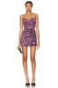 Axton Ruched Cup Wrap Mini Dress