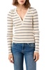 dearest henley top in bone/neptune