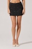 laudine mini skirt in black