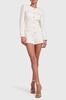 fallon romper in white/gold