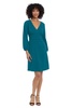 Donna Morgan Women's Long Sleeve V-Neck Dress