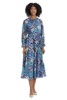 Maggy London Women's Raglan Sleeve Midi Fit and Flare Occasion Event Party Night Out Guest of