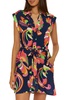 Trina Turk Poolside Shirt Dress, Casual, Floral Print, Beach Cover Ups for Women