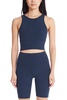Andrew Marc Women's Sleeveless Sporty Knit Cropped Tank
