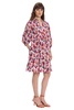 Donna Morgan Women's 3/4 Sleeve V-Neck Empire Seam Trapeze Dress