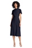Maggy London Women's Sophisticated Twist Neck Detail Dress Workwear Office Career Occasion Event Guest of