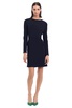 Donna Morgan Women's Long Sleeve Sheath Dress with Flap Pockets at Side HIPS