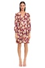 Donna Morgan Women's V-Neck Empire Waist Dress with Tiered Skirt