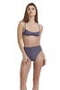 Gottex Flirtt Midnight Magic Women's Multicolor Geometric Abstract V-Neck Bralette Bikini Bra Top with Adjustable Straps
