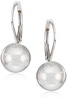Amazon Essentials Sterling Silver Ball Lever Back Earrings, (previously Amazon Collection)