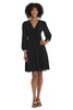 Maggy London Women's Long Sleeve Bubble Crepe Dress Workwear Event Guest of Wedding
