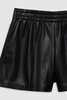 Kam Short - Black Vegan Leather