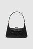 Lou Shoulder Bag - Black Embossed