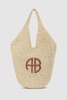 Large Leah Hobo - Natural With Cognac