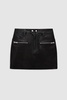 Steel Skirt - Black Leather