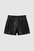Kam Short - Black Vegan Leather