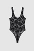 Alysha Bodysuit - Black Floral