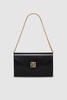 Elly Clutch - High-Shine Black