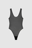 Alysha Bodysuit - Black Geometric Lace