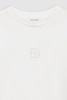 Myers Cropped Tee Framed Monogram - Ivory