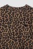 Miles Sweatshirt - Black And Brown Leopard