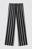 Soto Pant - Black Herringbone Stripe