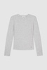 Jo Long Sleeve Tee - Heather Grey