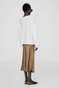 Bar Silk Skirt - Sepia