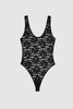 Alysha Bodysuit - Black Floral