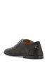 dark brown calfskin derby with leather sole