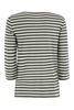 Majestic Filatures Striped Linen Boat Neck T-Shirt