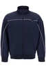 metallic v-detail sports sweatshirt