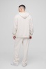 Man Embroidered Waffle Straight Leg Sweatpants